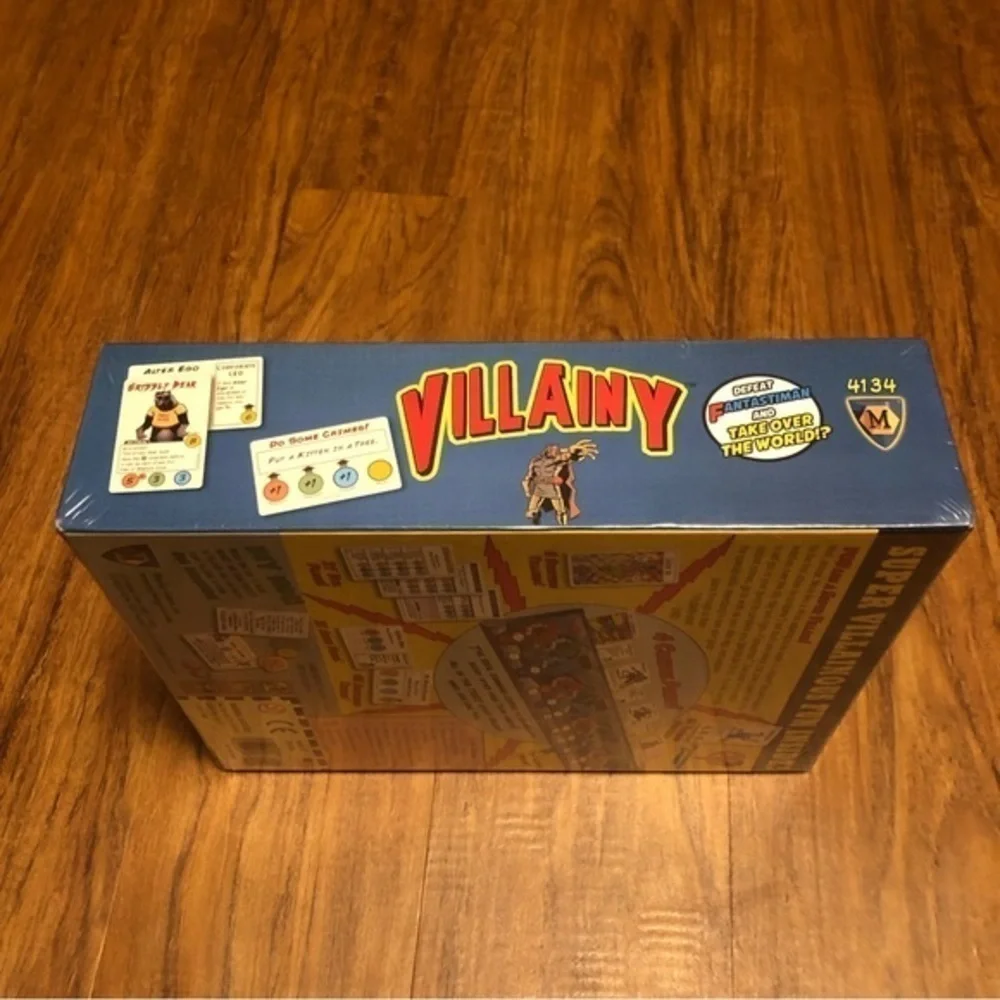 Mayfair Games Villainy: Diabolical Doom-Dealing Doers of Dastardly Deeds Board